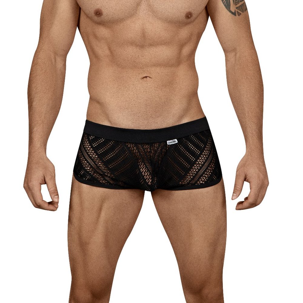 Candyman 99444 Lace Mini Trunks Color Black